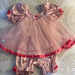 Revolution Pink and Red Kids Dance Costume